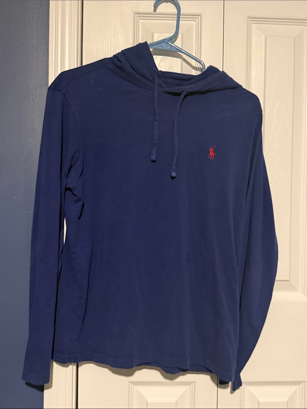 Polo by Ralph Lauren Navy Crewneck Hoodie with Red Pony